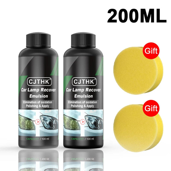Car Headlight Restoration Polishing Headlamp Scratch Remover Repair Cleaning Paste Remove Oxidation Headlight Polish Liquid