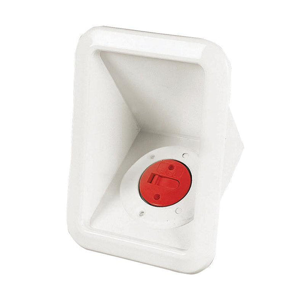 Case Fuel Deck Filler Housing for 38 mm Hose, White | 4Boats