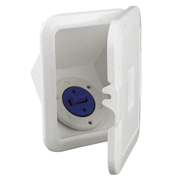 Case Deck Filler for Fuel with Lid, Ø38mm Hose, White | 4Boats