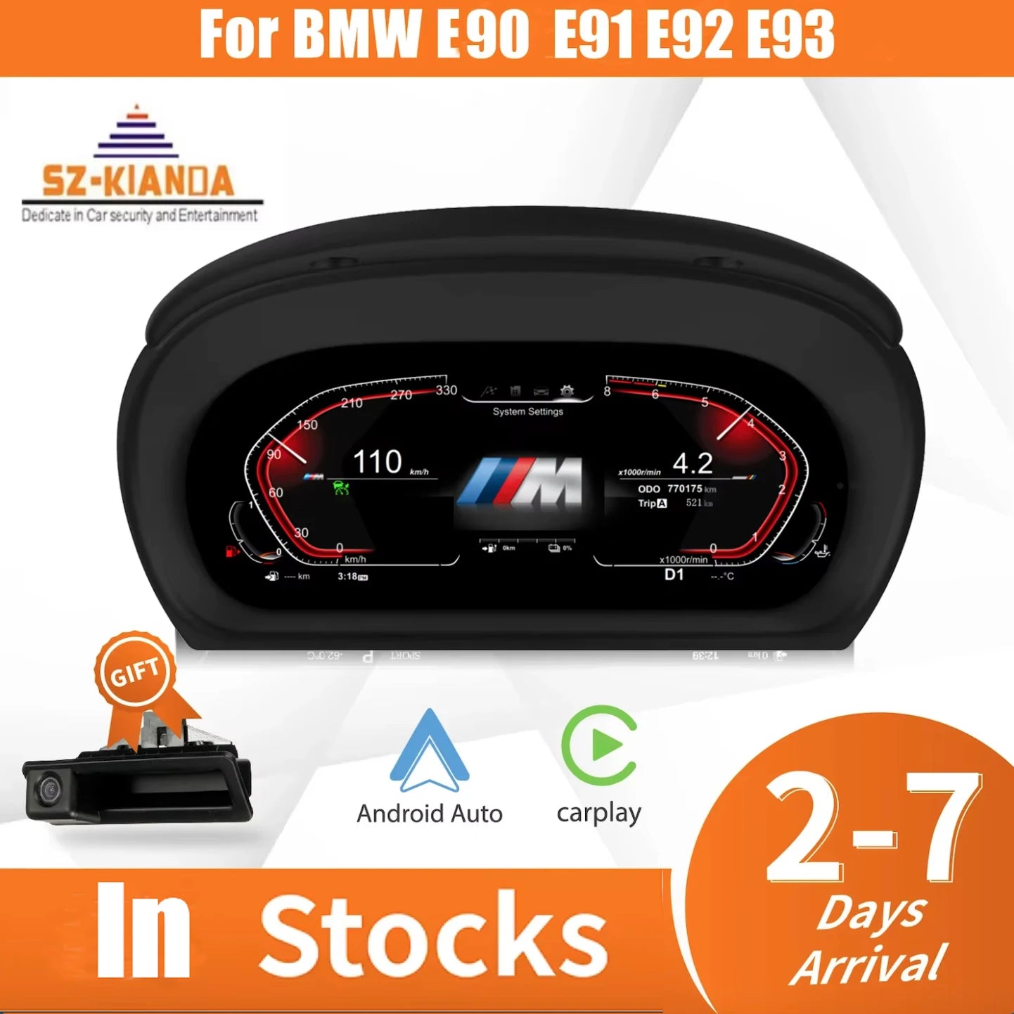 2025 Latest Original Digital LCD Instrument Panel For BMW 3 Series E90 E91 E92 E93 Cluster Dashboard Cockpit speedometer