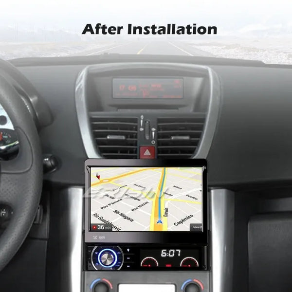 ES2790U Universal Motorized 7" Android 10.0 Detachable Touchscreen Single Din Car Stereo GPS SatNav Radio CarPlay DSP DVD 4G WiFi DAB+ BT