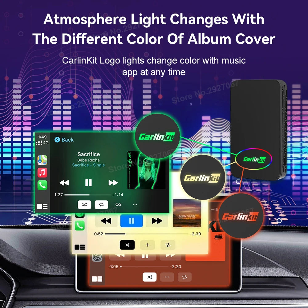 CarlinKit 5.0 & 4.0 Wireless CarPlay Adapter Android Auto Dongle Smart Car Play Box for iOS & Android Multi-Device Supported