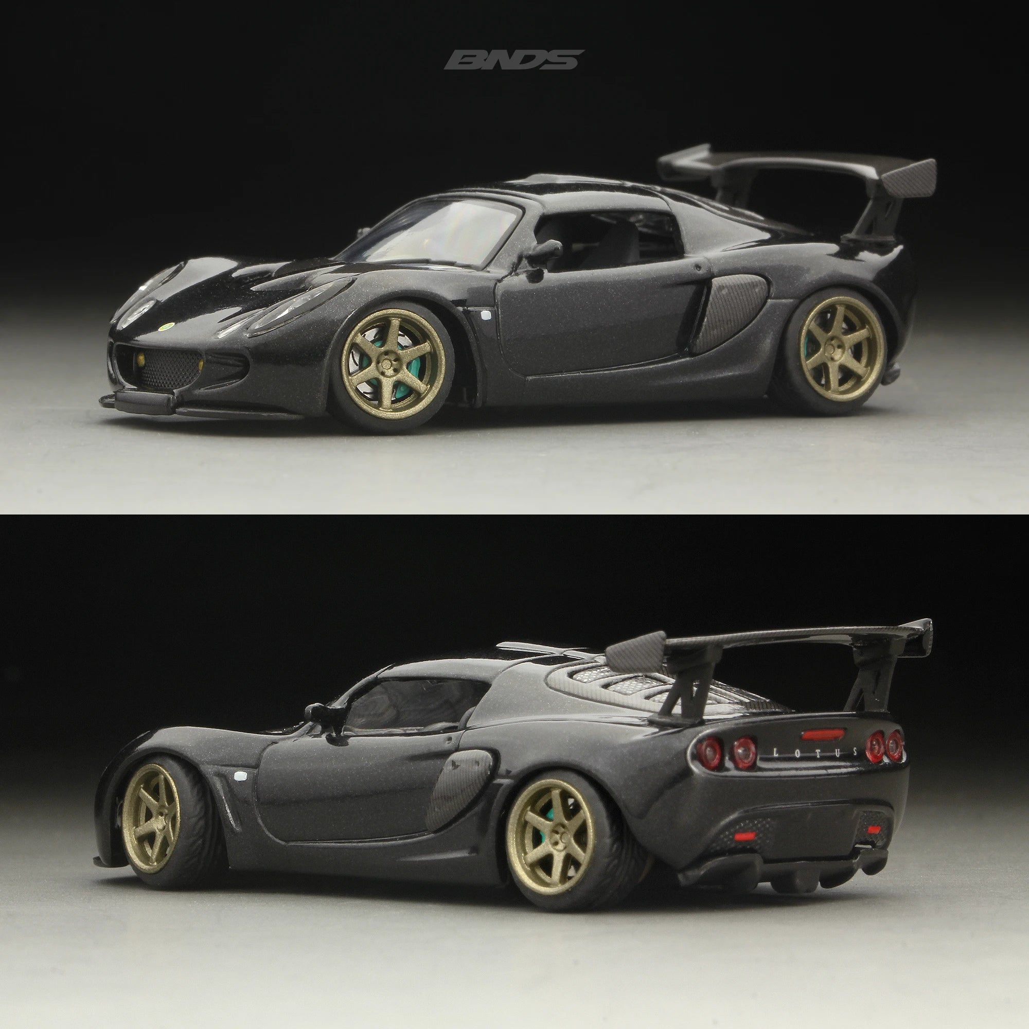 BNDS 1/64 Wheels With Rubber Tires ABS Assembly Rims Modified Parts for 1:64 Model Car VIP Style Detail-up Set New Clearance