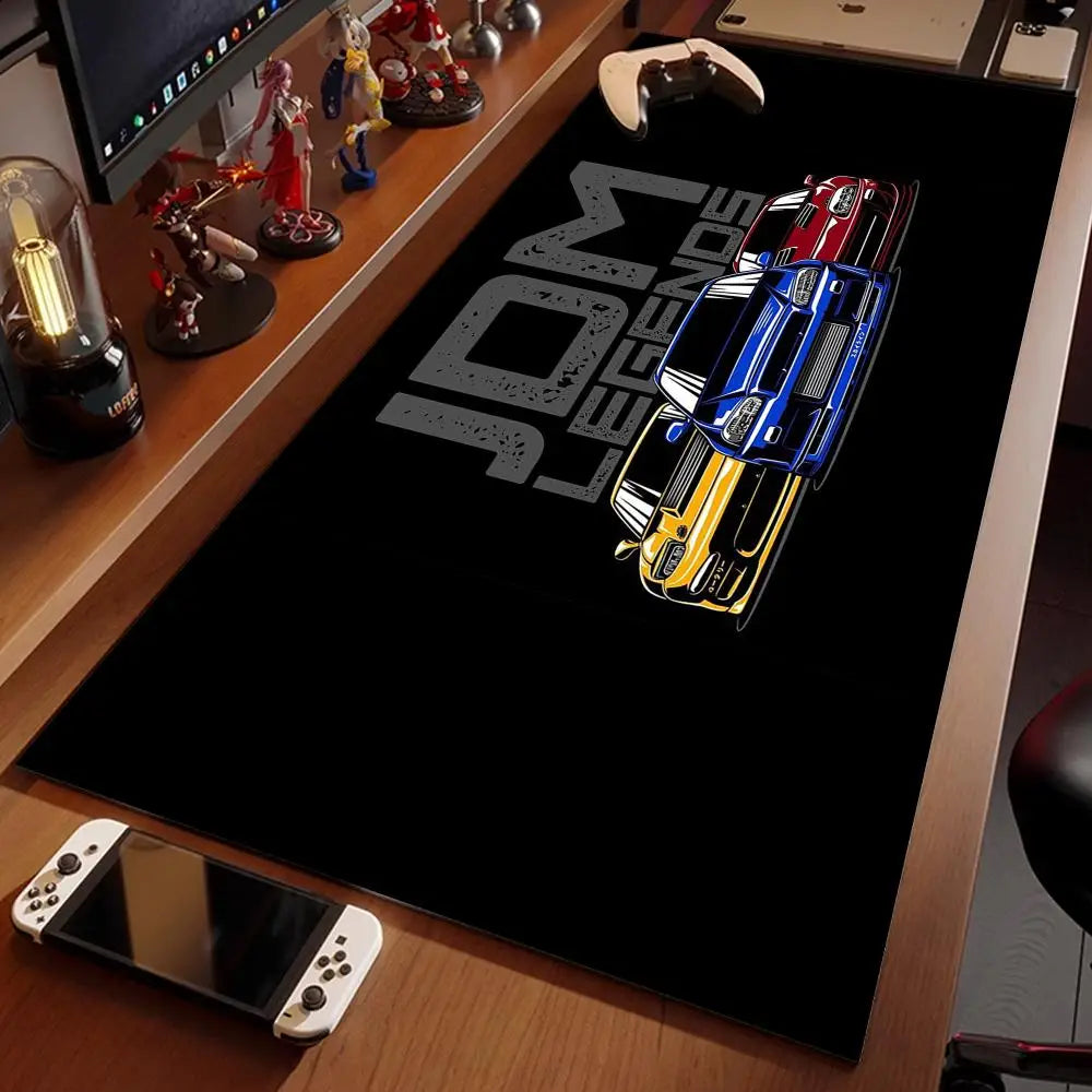 Japan Sports Car JDM Drift New Arrivals Gamer Play Mats Non-slip Mousepad Size For E-sports Game Player PC Computer Laptop Rug