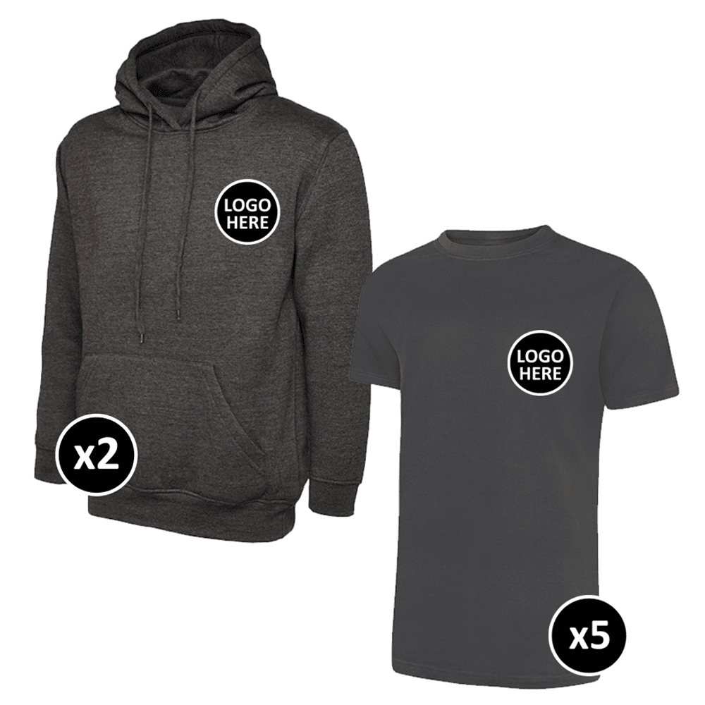 Uneek Hoodie & T-Shirts Bundle - 7 Items