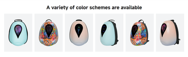 Biosled Technology LOY Sea Heart Bluetooth App LED Backpack Rucksack Luggage - Motorcycle Helmet Leisure Urban Sports Laptop Travel Flight Bag