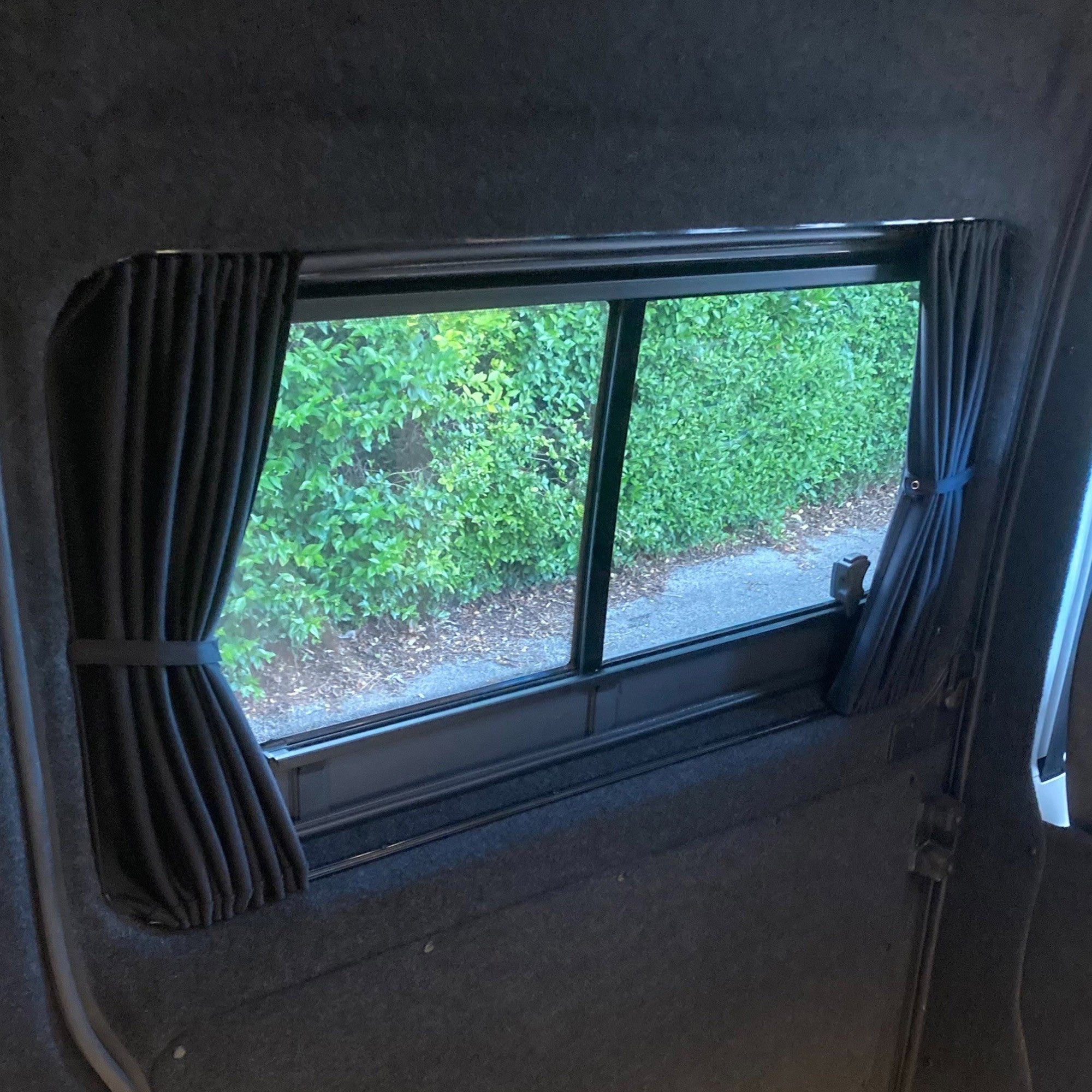 For Fiat Ducato Premium Window Curtains - Black/Black - Custom Bundle Option | Van-X