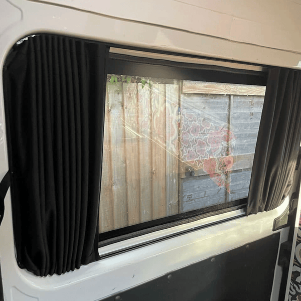 For Peugeot Boxer Premium Window Curtain - Black/Black - Custom Bundle Option | Van-X
