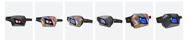 Biosled Technology LOY Evil Eye S1-1 Led Waist Bag Fanny Pack Leisure Urban Sports Travel Flight Bag