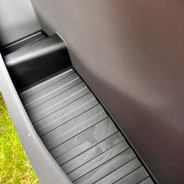 For MAN TGE Rubber Door Liner Pocket Inserts Black | Van-X