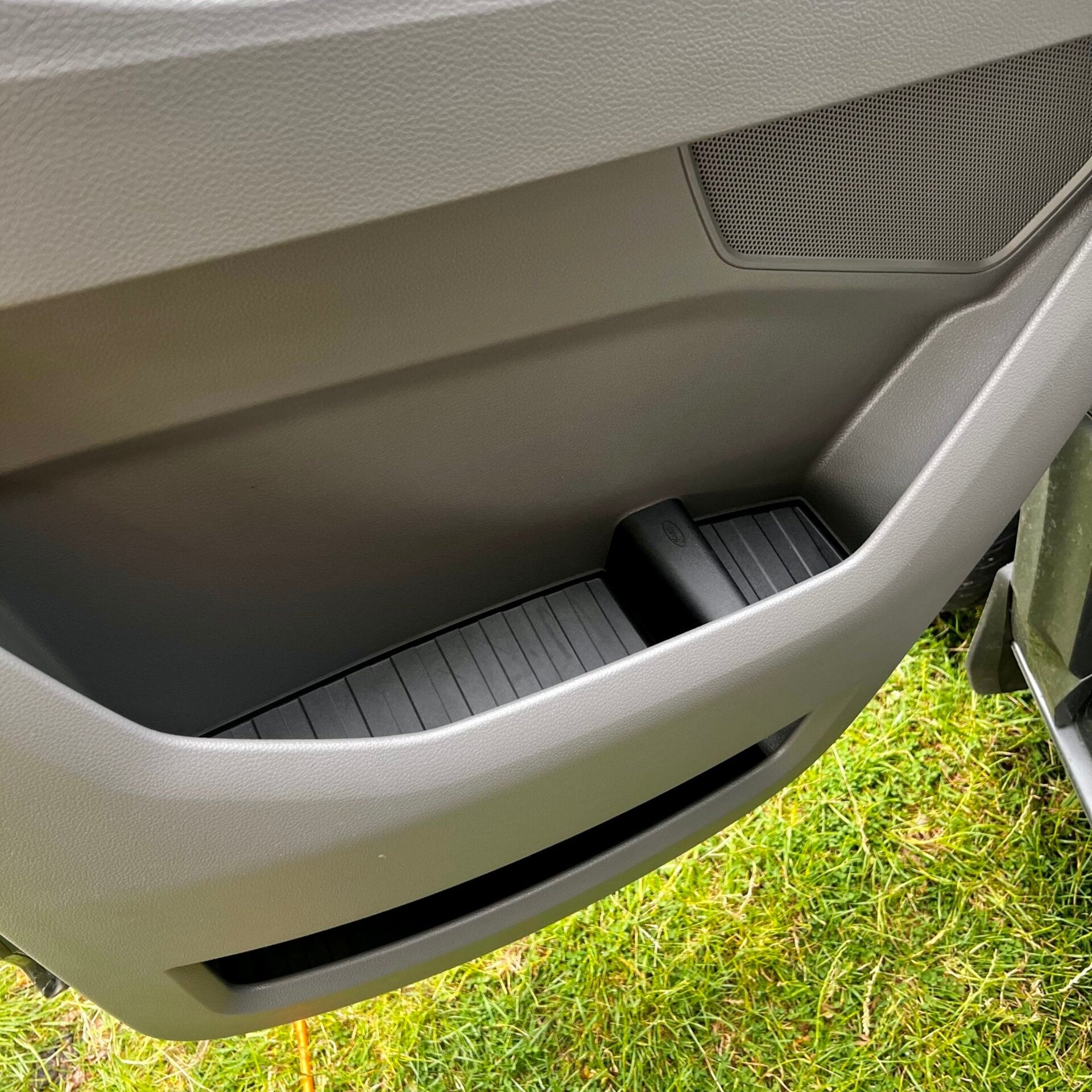 For VW Crafter New Shape Rubber Door Liner Pocket Inserts Black