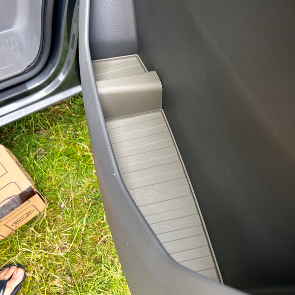 For MAN TGE Rubber Door Liner Pocket Inserts Grey | Van-X