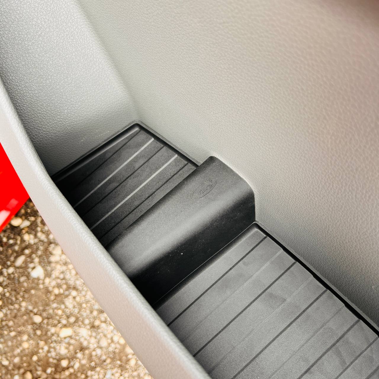 For MAN TGE Rubber Door Liner Pocket Inserts Black | Van-X