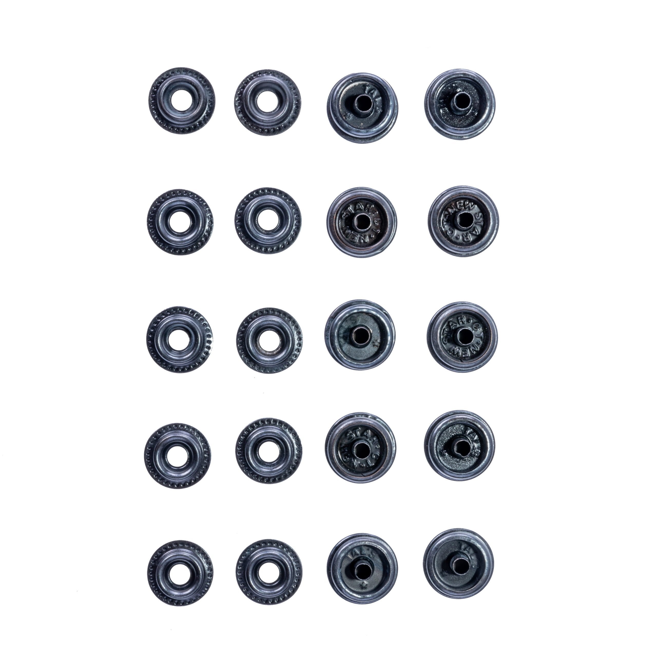 Van-X Metal Curtain Poppers – Set of 10 Snap Fasteners for Van-X Curtain Kits