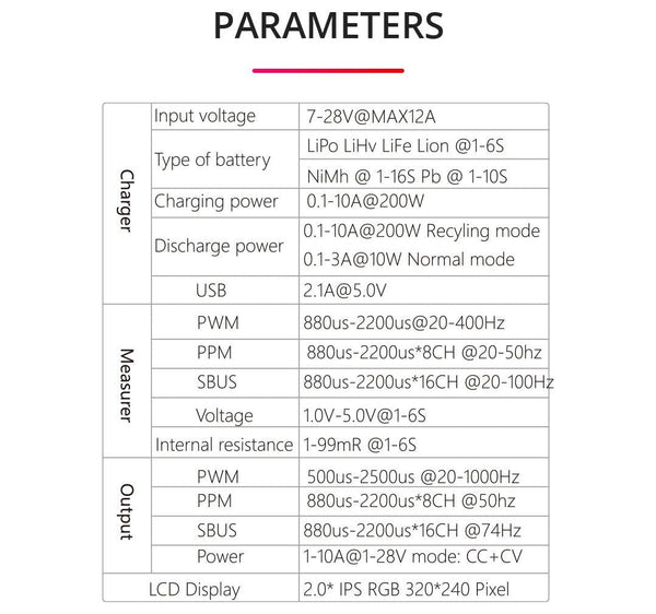 ToolkitRC M7 200W DC Multi Function Balance Charger XT60