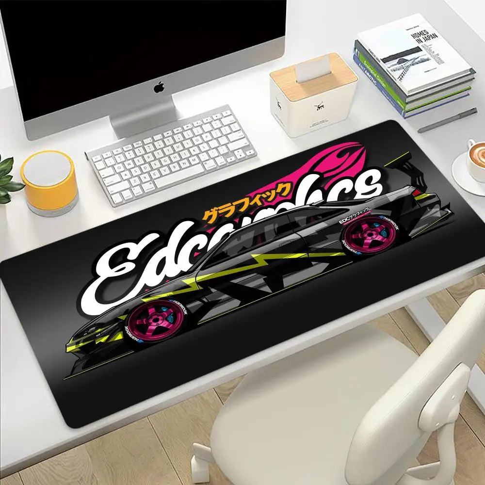 Japan Sports Car JDM Drift New Arrivals Gamer Play Mats Non-slip Mousepad Size For E-sports Game Player PC Computer Laptop Rug