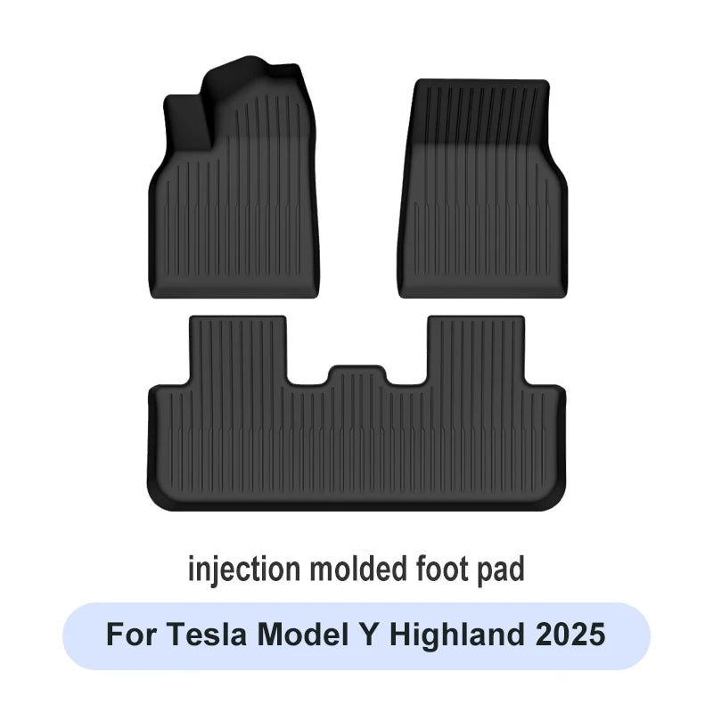 For Tesla Trunk Mat Model Y Model 3 high land Floor Mat 2021-2025 Luggage Mat TPE waterproof Anti-Slip Set Floor Liner Mat