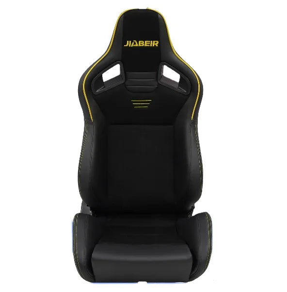 JiaBeir 1039RM Series Comfortable Universal Reclining Black PVC Carbon Look Leather Adjustable Racing Seats