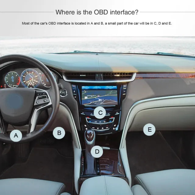 ES357 OBD2 Scanner V 1.5 BT4.0 Car Diagnostic Tool Code Reader Fault Scanner Data Gauges for iOS Android Windows