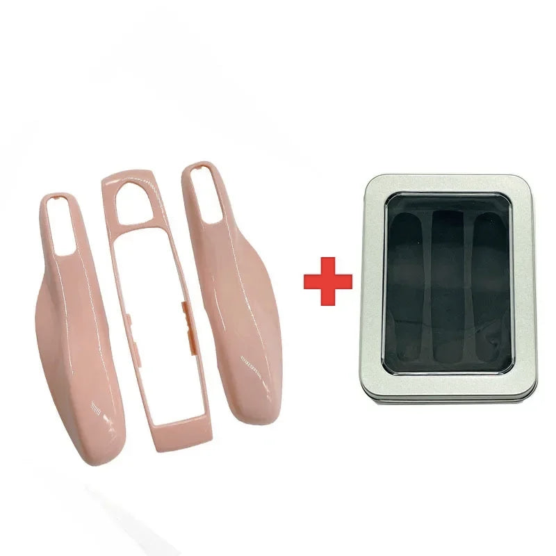 3Pcs Car Smart Remote Key Case Fob Cover Shell for Porsche Panamera Spyder Carrera Macan Boxster Cayman Cayenne 911 970 981 991