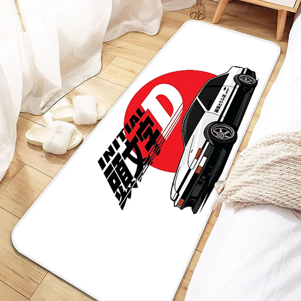 Drift Car JDM Initial D AE86 Door Mat Entrance Non-slip Doormat Washable Kitchen Carpet Living Room Hallway Rugs Bathroom Bath