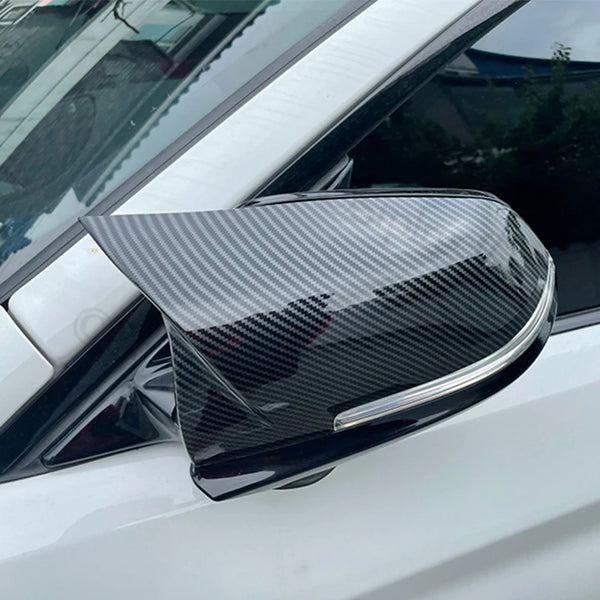 For BMW 1 2 3 4 X Series Rear View Side Mirror Cover F20 F21 F22 F23 F30 F32 F36 X1 E84 F87 M2 Carbon fiber pattern Accessories