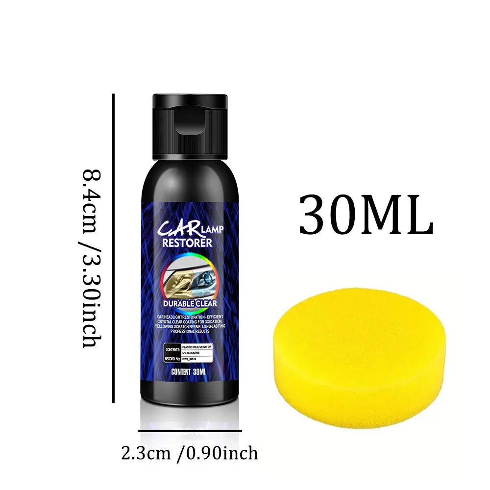 Car Headlight Restoration Polishing Headlamp Scratch Remover Repair Cleaning Paste Remove Oxidation Headlight Polish Liquid