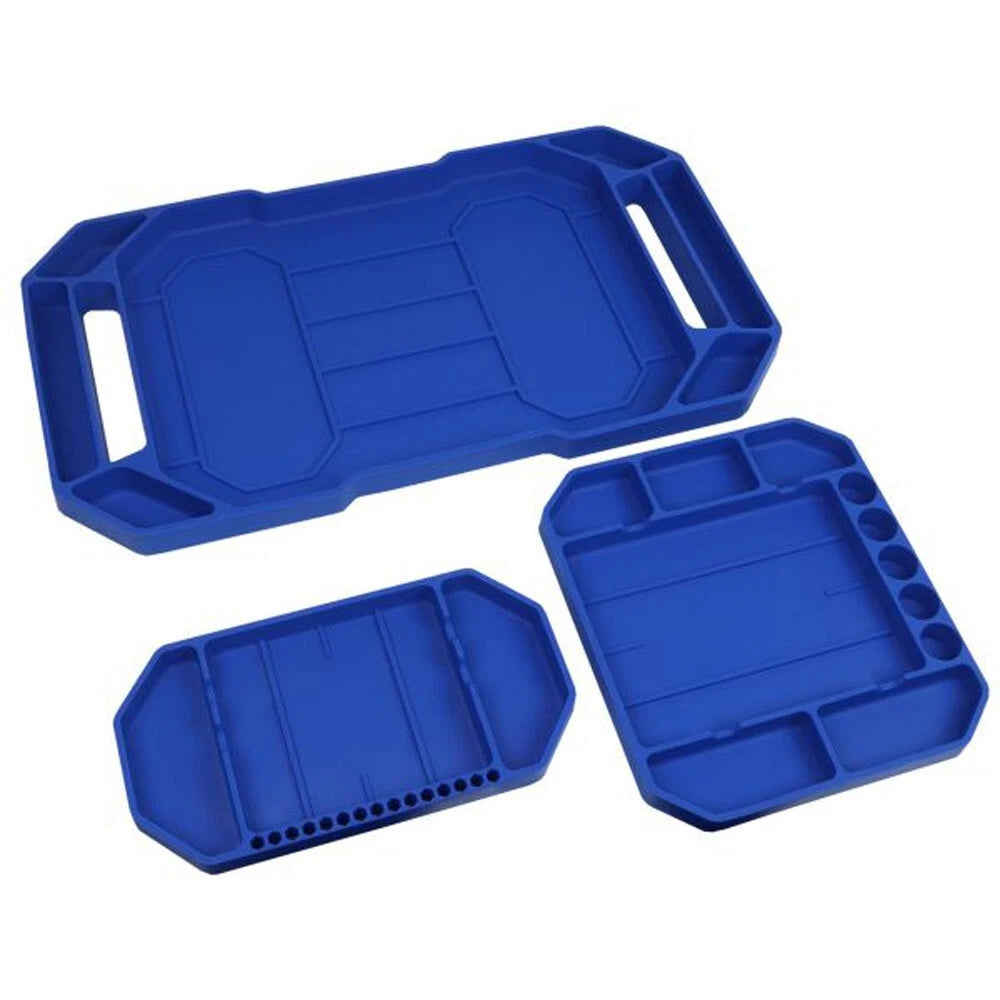 US PRO Tools Set of 3 Non Slip Flexible Tool Trays 6890