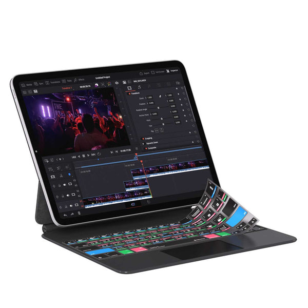 Davinci Resolve Keyboard Cover for iPad Magic Case