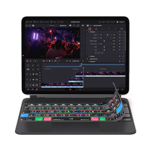 Davinci Resolve Keyboard Cover for iPad Magic Case