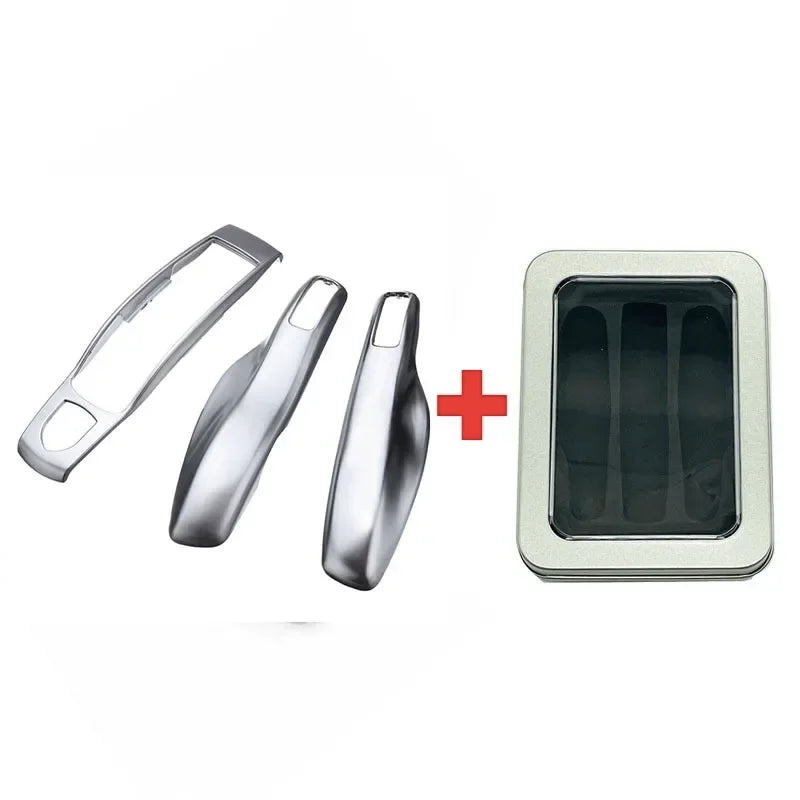 3Pcs Car Smart Remote Key Case Fob Cover Shell for Porsche Panamera Spyder Carrera Macan Boxster Cayman Cayenne 911 970 981 991