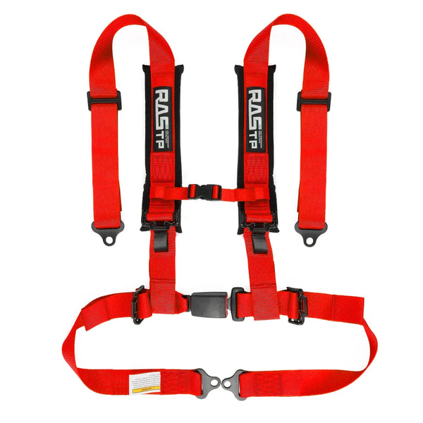 RASTP-Universal Racing Seat Belt 2-inch Four Point With Sponge Bolt Mounting  High Grade Strap Nylon Belts Safety Harness BAG091