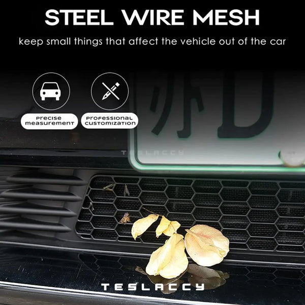 For Tesla Model Y 2020-2024 Car Lower Bumper Anti Insect Net Anti Dust Proof Inner Vent Grille Cover Insect-proof Front Cover