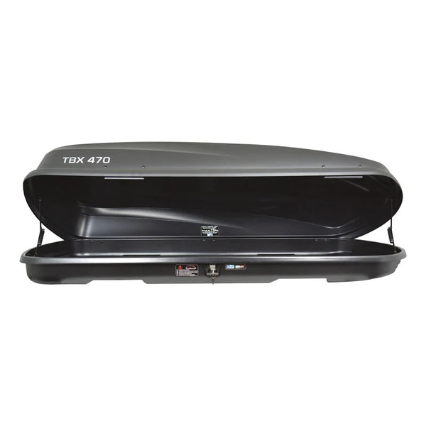 Twinny Load Vehicle Car Roof Box TBX 470 Litre Matt-Anthracite 189x78x38cm 75Kg max load U-Brackets