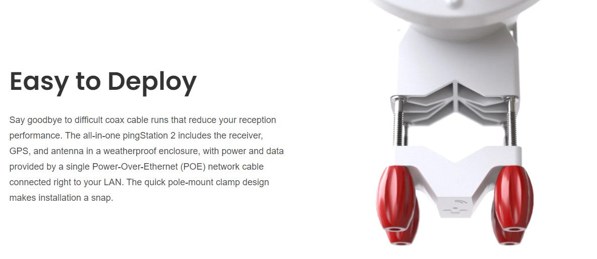 pingStation2 Networkable Weatherproof 978/1090ADS-B Receiver