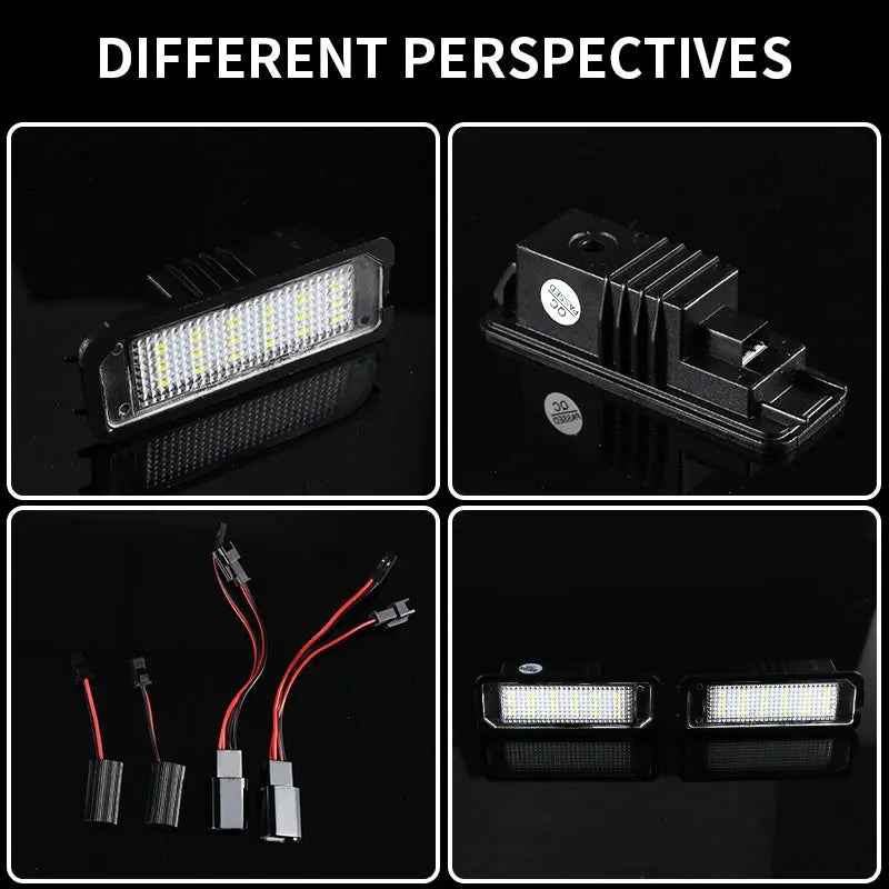 2Pcs For Porsche 911 Carrera Targa 987 Boxster Cayman 958 Cayman 987 981 Cayenne 958 2011-20 Macan 95B LED License Plate Lights