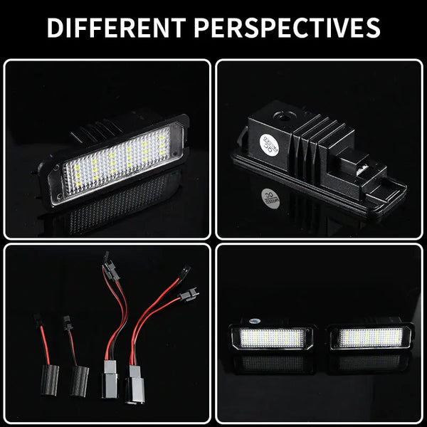 2Pcs For Porsche 911 Carrera Targa 987 Boxster Cayman 958 Cayman 987 981 Cayenne 958 2011-20 Macan 95B LED License Plate Lights
