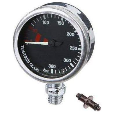 DIRZONE 52mm Naked Pressure Gauge - Chrome/Black Dial