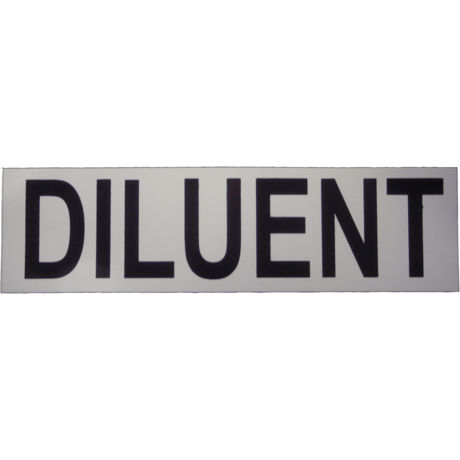 DIRZONE Sticker DILUENT (small 17x5 cm)