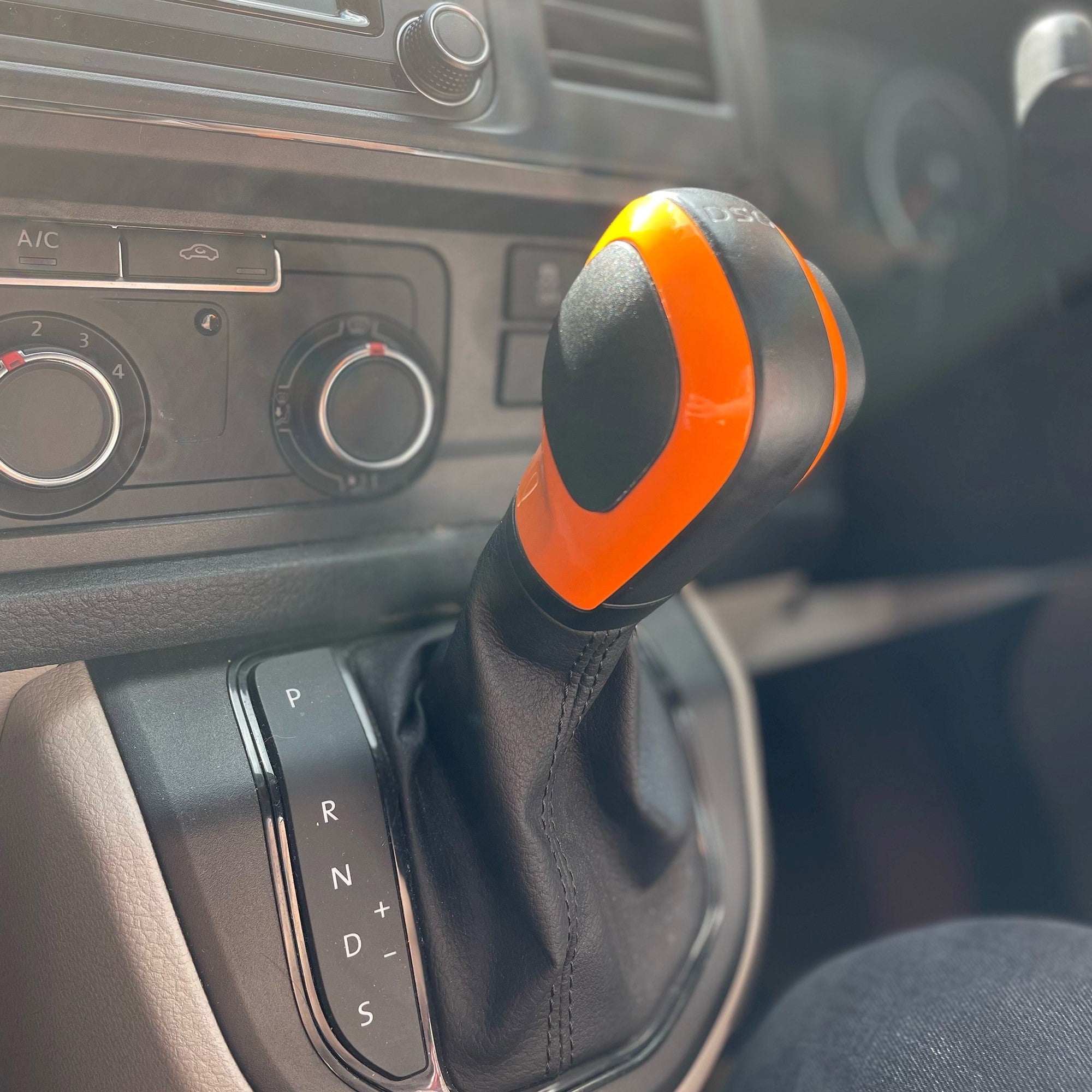 For VW T6.1 Transporter Auto DSG Gear Knob Styling Caps – Orange Painted Covers, Ready to Fit Upgrade