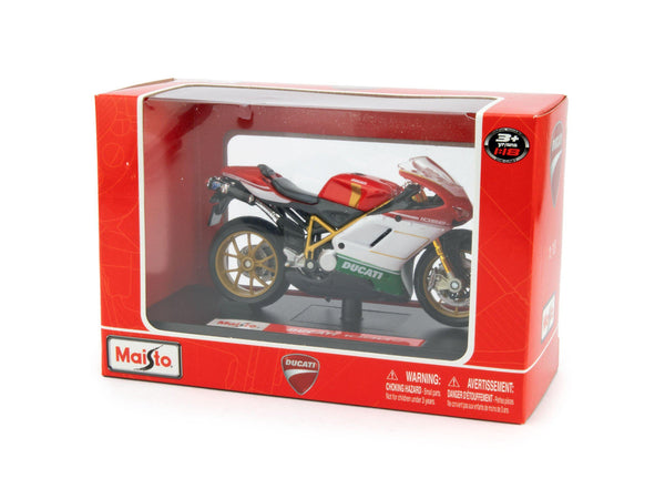 Ducati 1098 S red/white/green - 1:18 Scale Motorbike Model