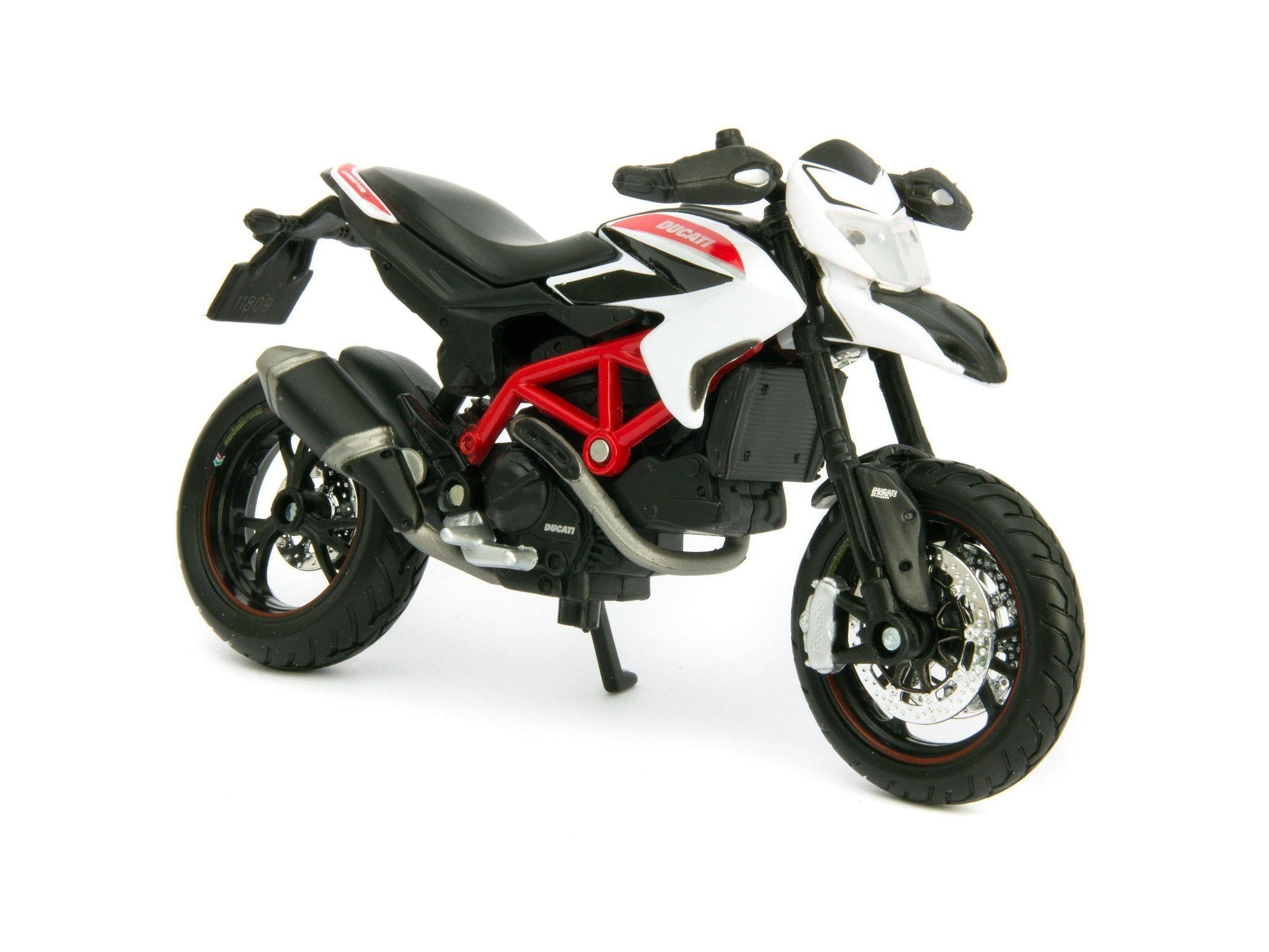 Ducati Hypermotard 2013 white - 1:18 Scale Motorbike Model