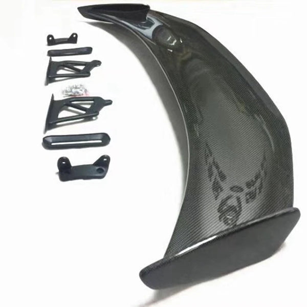 Carbon Fiber Car Racing Rear Spoiler Wing Lip for Porsche Cayman Boxster 981 GT4 Black Carbon Fiber Styling