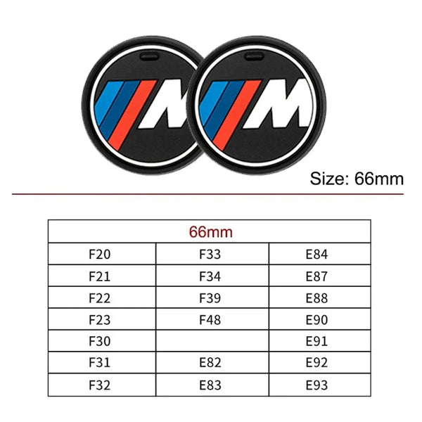 2PCS Car Cup Mat FOR BMW X1 X2 X3 X4 X5 X6 1 2 3 4 5 6 7 Sereis F30 F34 E90 G20 F20 F21 F22 F07 F10 F11 E60 G30 F48 F15 G06 E83