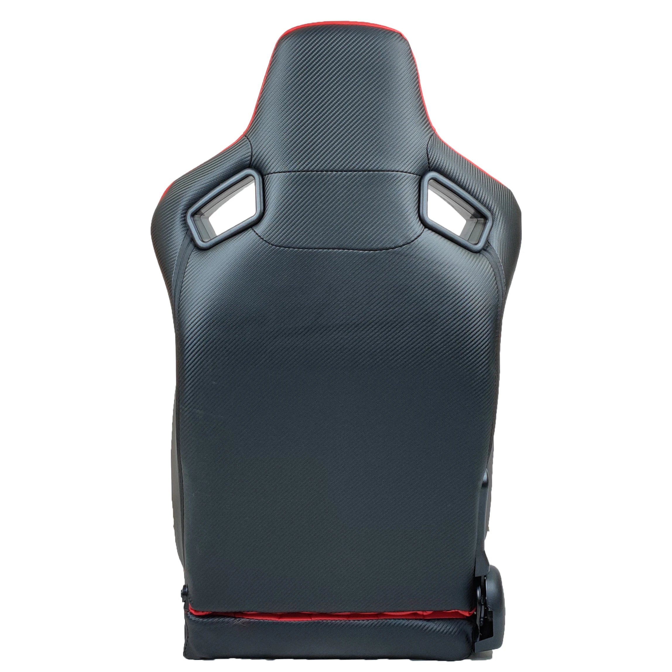 JIABEIR 9008 Red & Black High Quality Leather Adjustable Simulator Sim Bucket Car Racing Seats