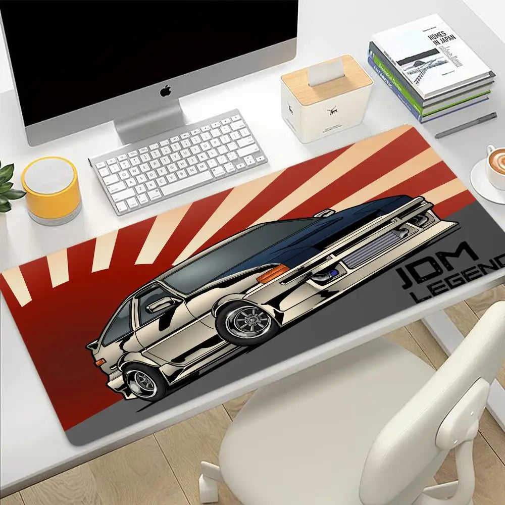 Japan Sports Car JDM Drift New Arrivals Gamer Play Mats Non-slip Mousepad Size For E-sports Game Player PC Computer Laptop Rug