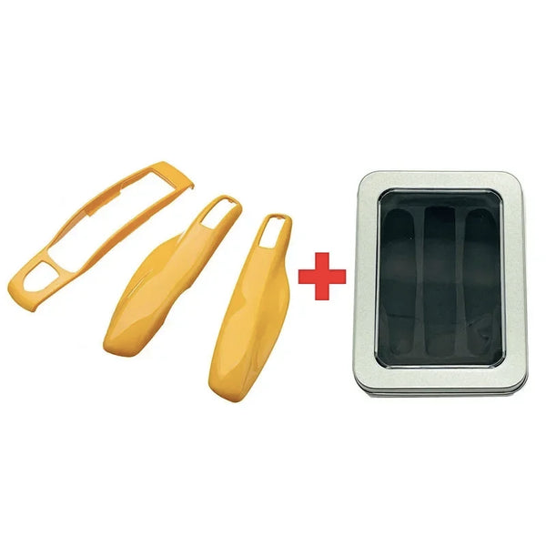 3Pcs Car Smart Remote Key Case Fob Cover Shell for Porsche Panamera Spyder Carrera Macan Boxster Cayman Cayenne 911 970 981 991