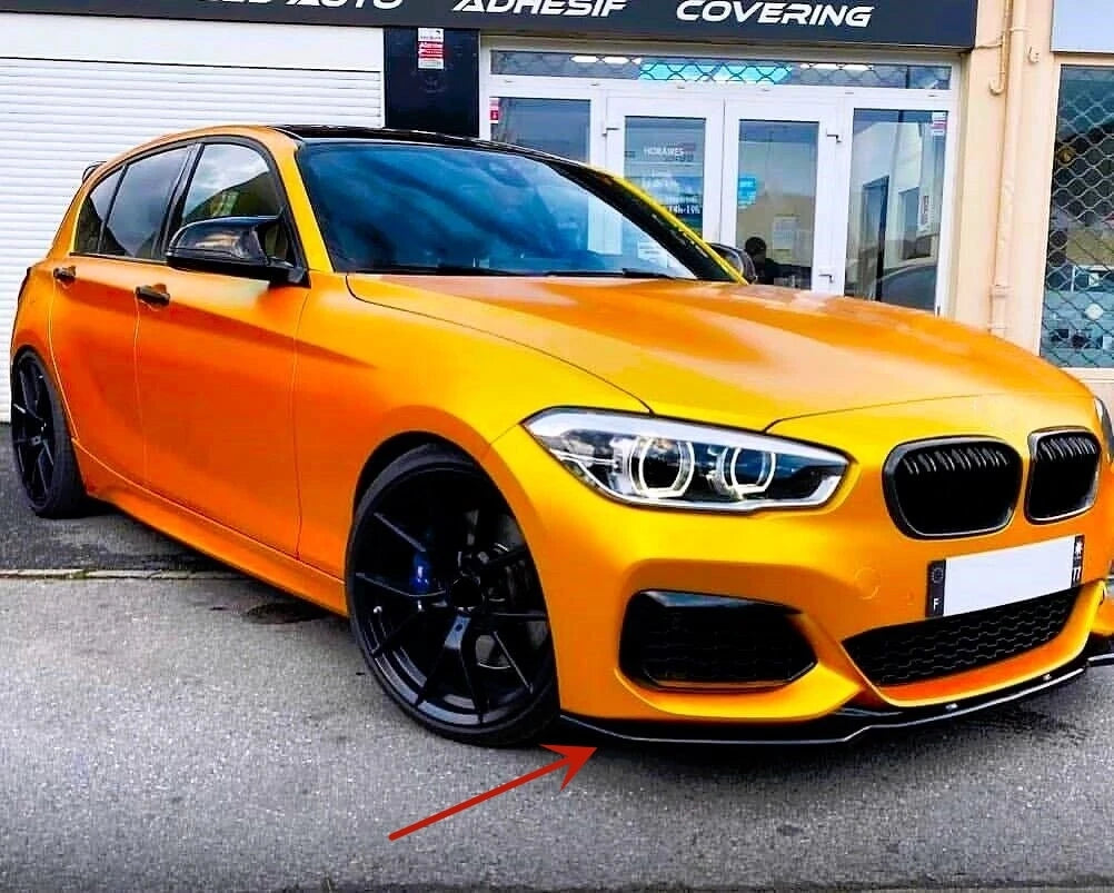 For BMW 1-Series F20 F21 2015~2019 118i 120i M135i M140i M Performance Front Bumper Splitter Lip Car Diffuser Body Kit Spoiler