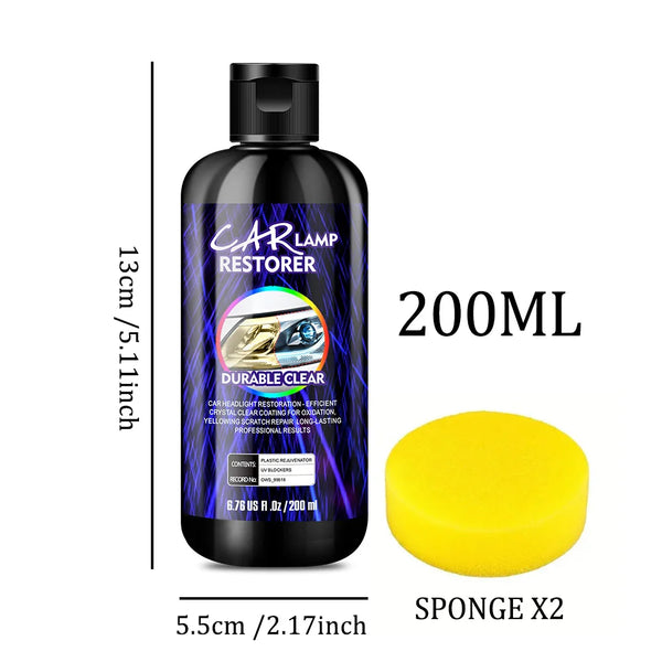 Car Headlight Restoration Polishing Headlamp Scratch Remover Repair Cleaning Paste Remove Oxidation Headlight Polish Liquid