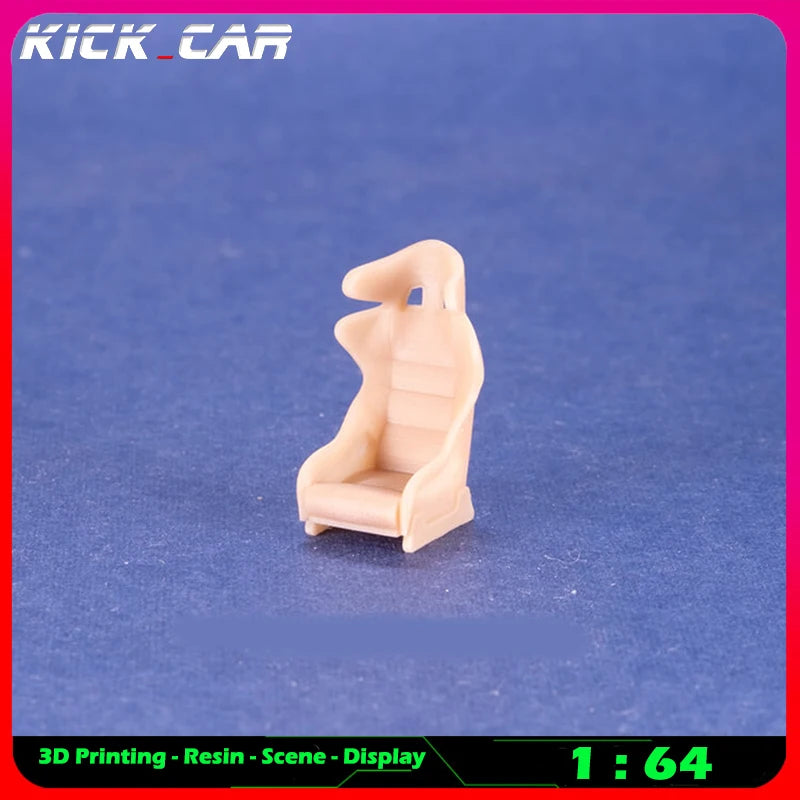 Kickcar 1/64 Racing Seats Model Car Diorama Uncolored Resin Garage Scene Repair Tools Decoration Simulation Scene Toy
